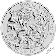 2024 Beowulf & Grendel 1oz Silver Bullion Coin £2